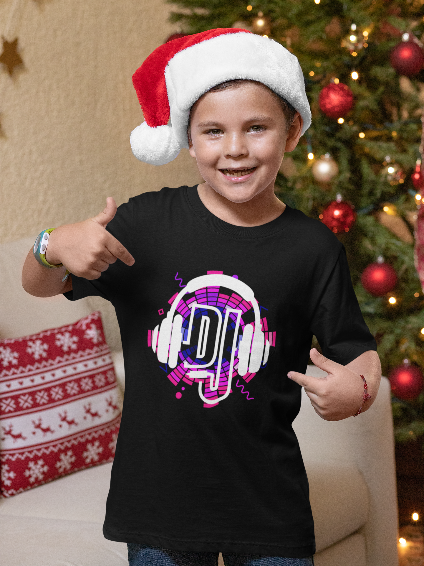 Kids DJ Printed T-Shirt
