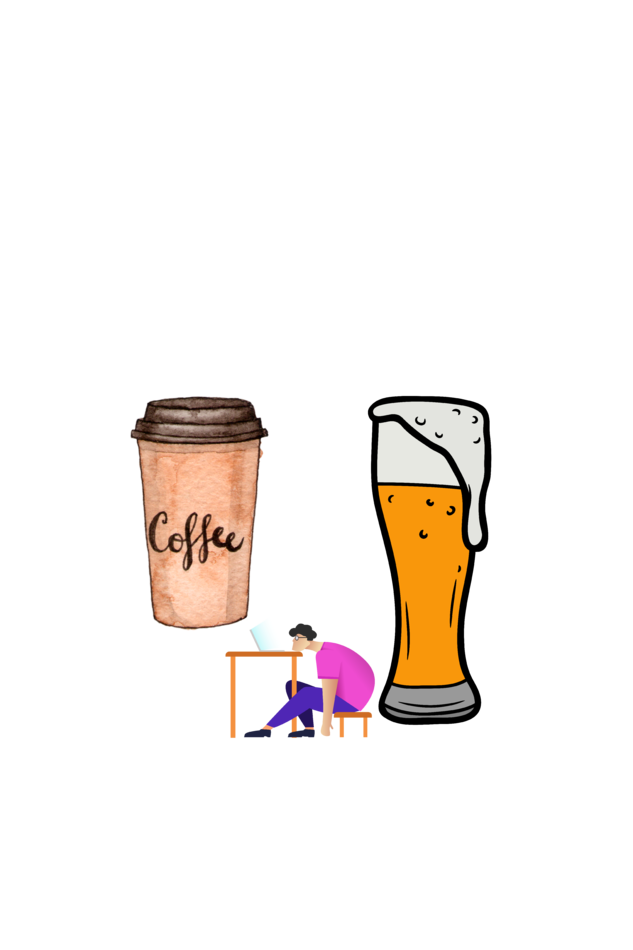 "Weekend Party and Monday Hangover" printed T-shirt