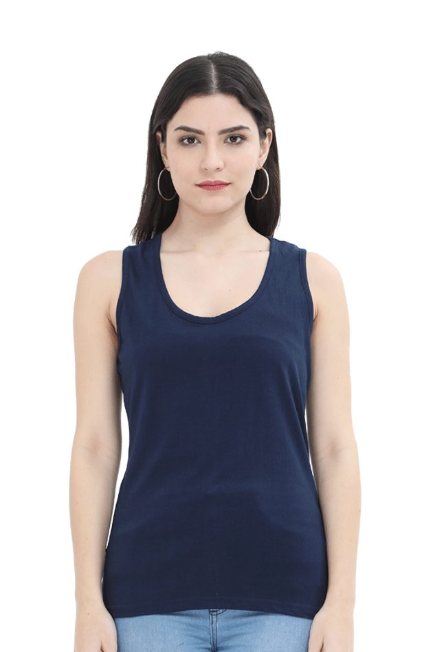 Women's Tank Top: Navy blue