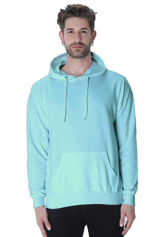Men's Blue Hooded Sweatshirt