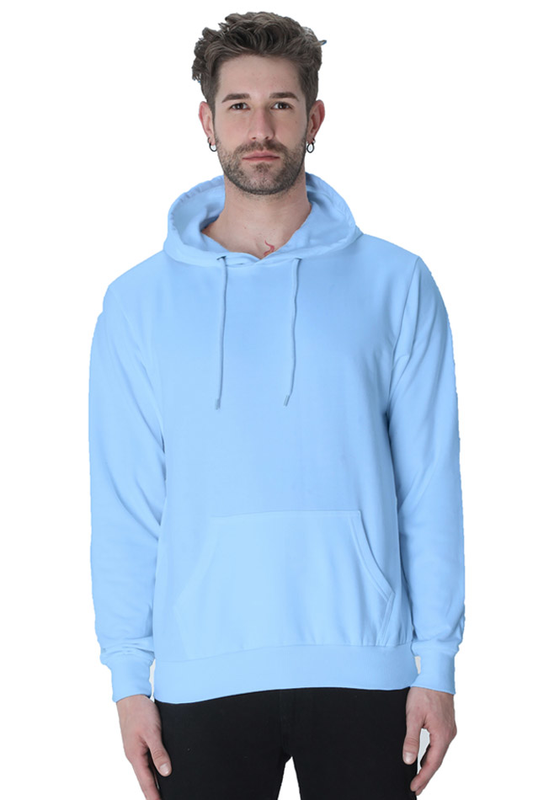 Men's Baby Blue Hooded Sweatshirt