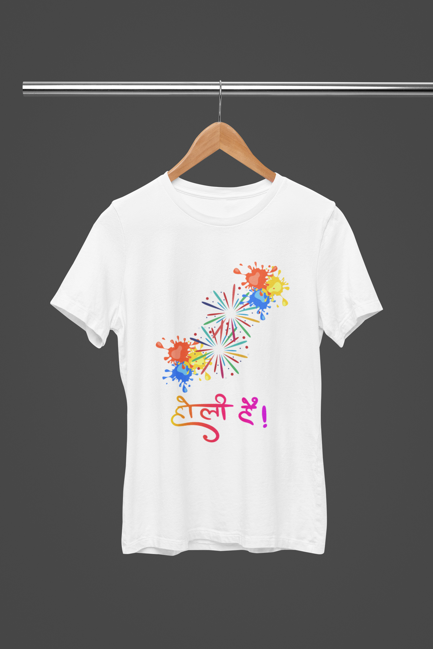 Women's "Holi Hai" Round Neck T-Shirt