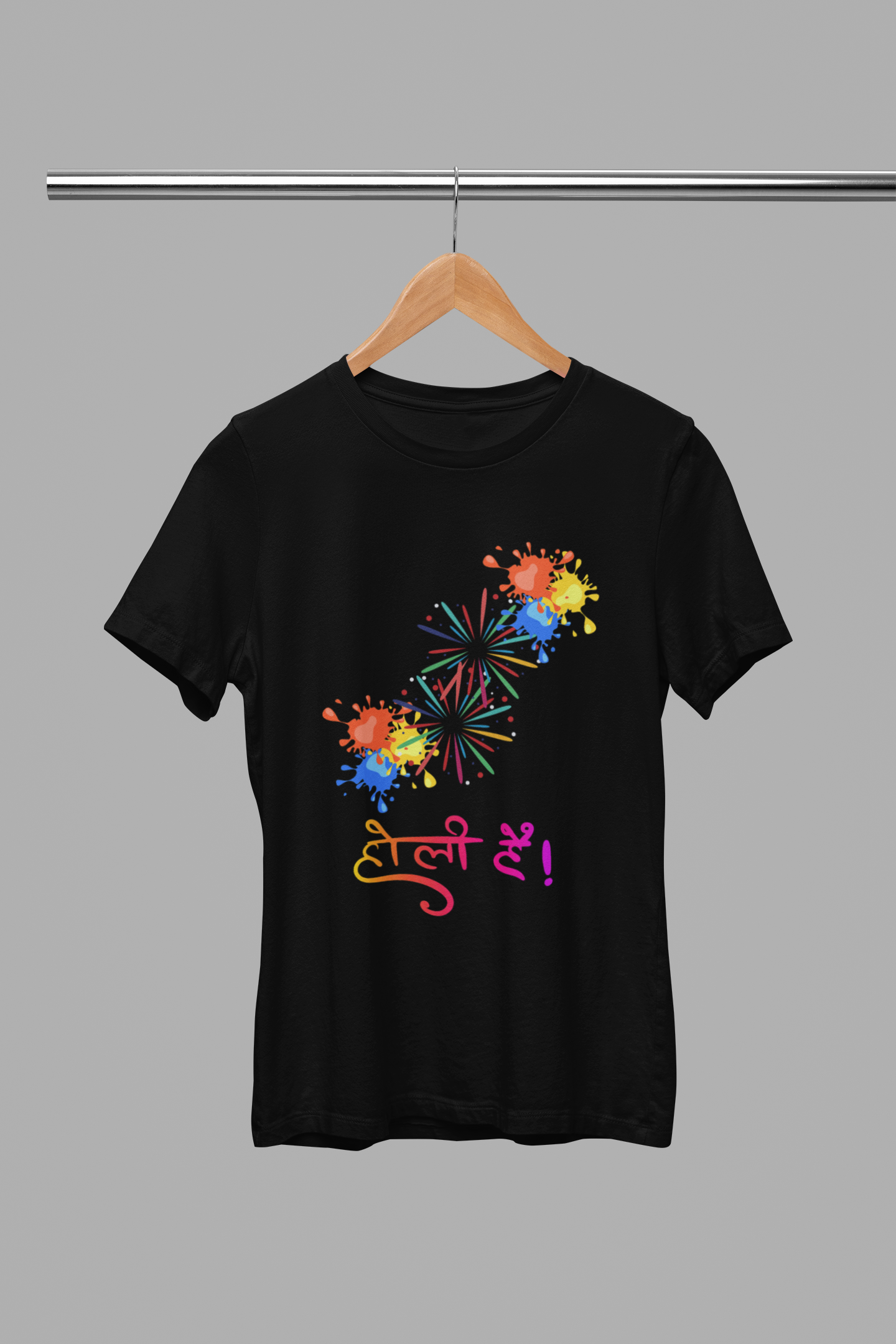 Women's "Holi Hai" Round Neck T-Shirt