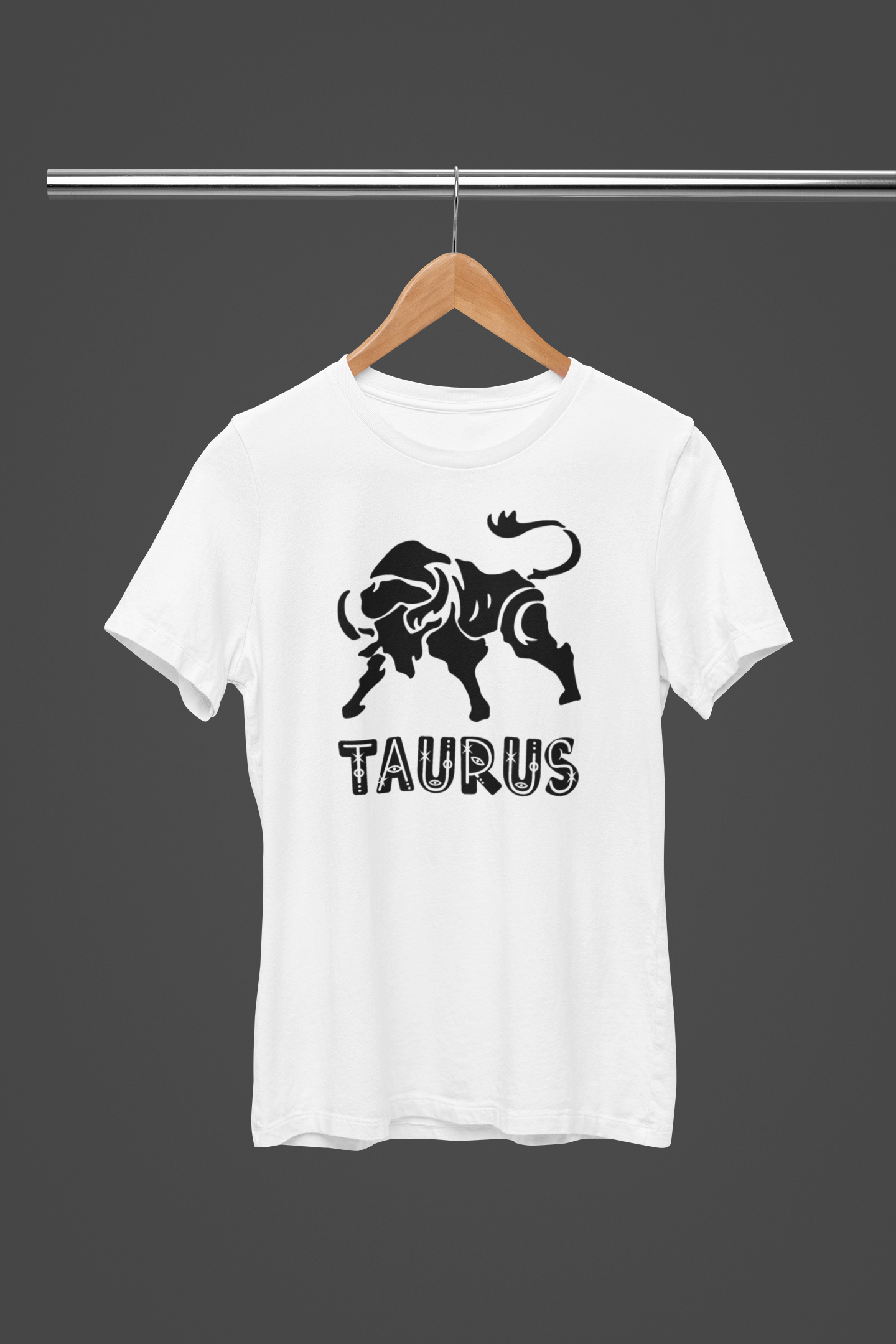 Men's Taurus Zodiac Sign Printed T-Shirt